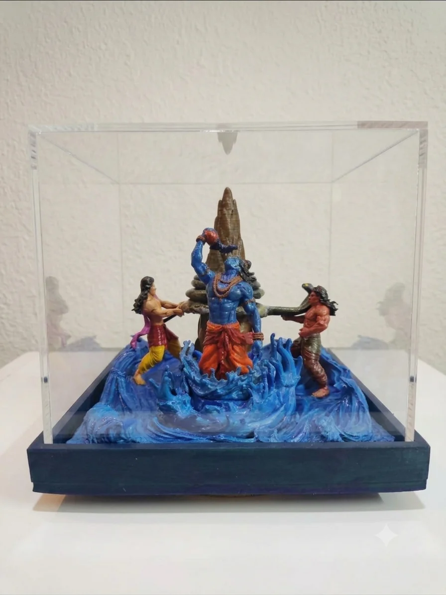 Samudra Manthan Display Diorama — Reference image
