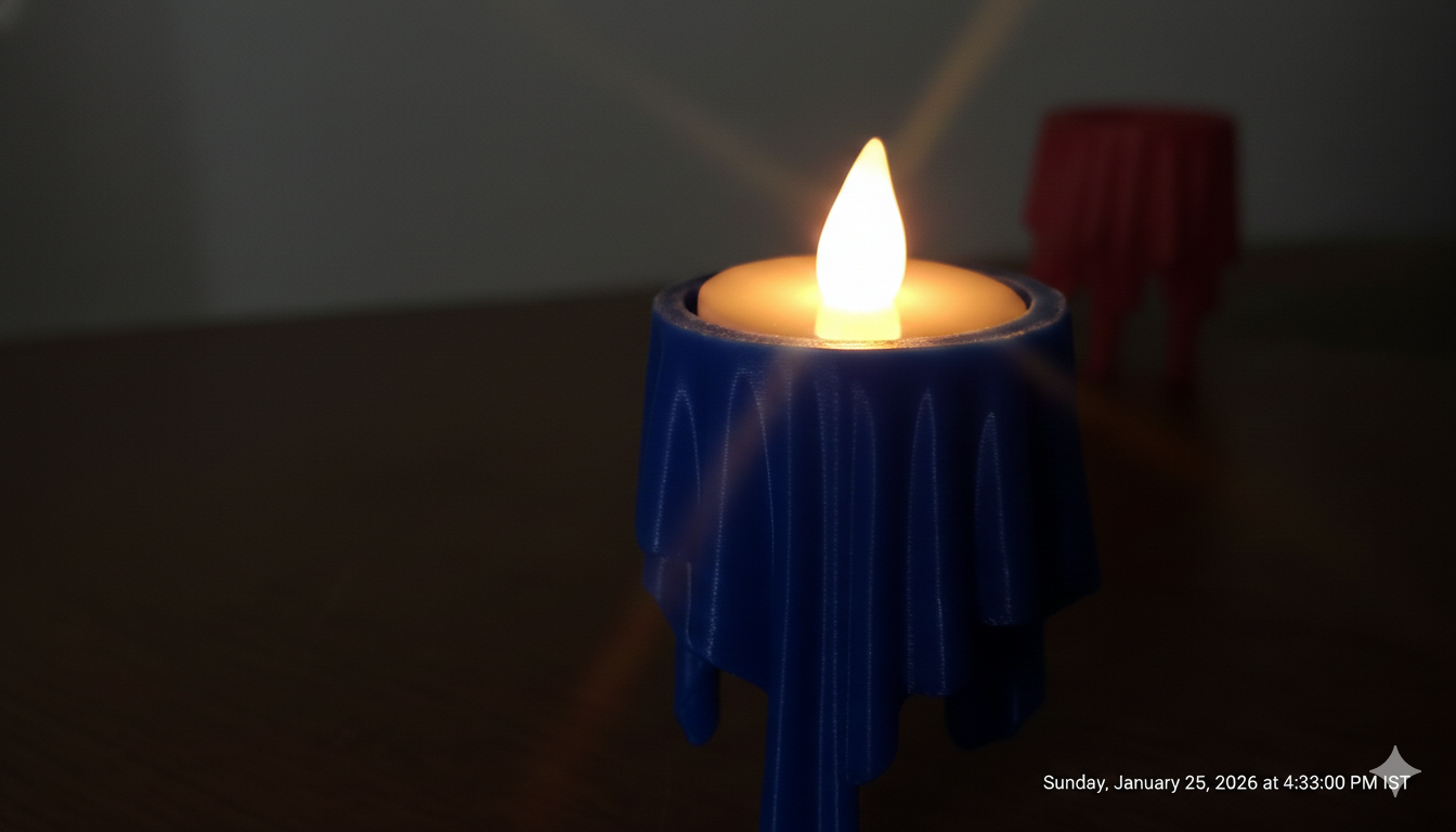 Floating Cloth Tealight Holder - Image 2